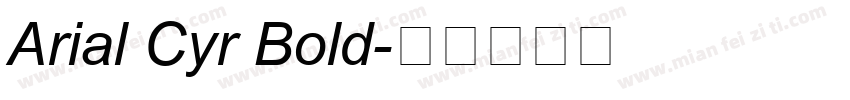 Arial Cyr Bold字体转换